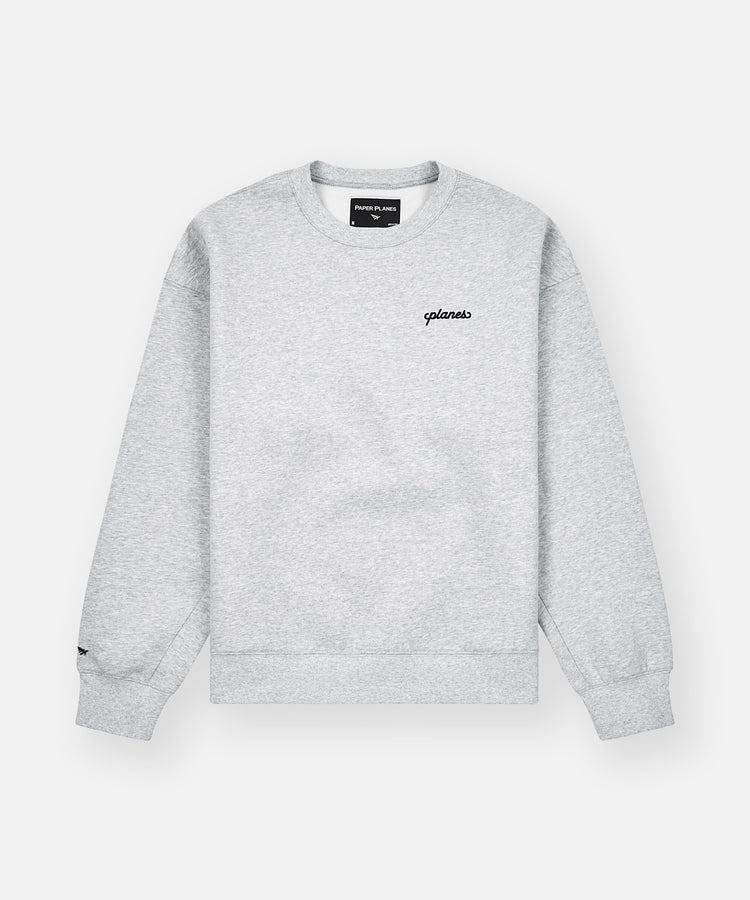 Planes Oversized Script Weld Crewneck
