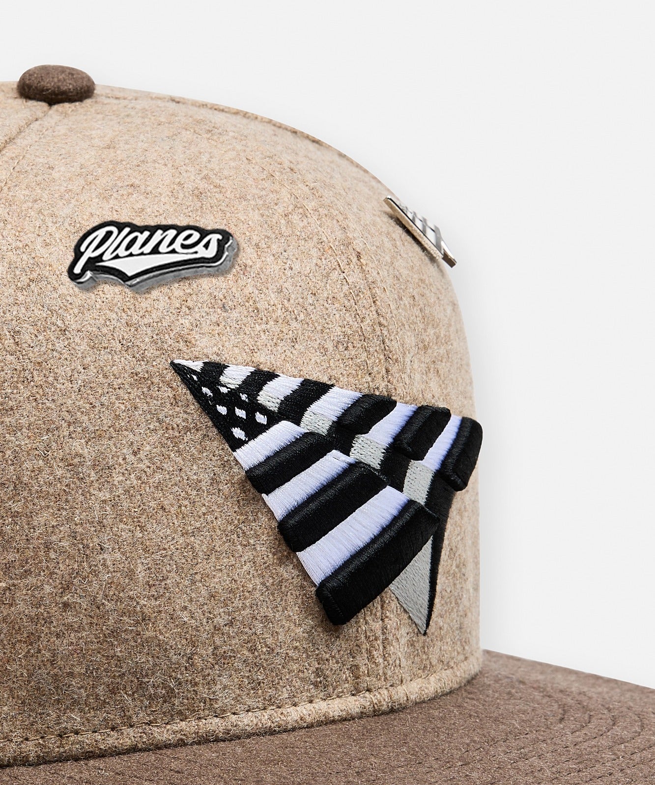 Wool Melton Two Tone 9FIFTY Snapback Crown