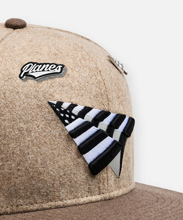 Wool Melton Two Tone 9FIFTY Snapback Crown