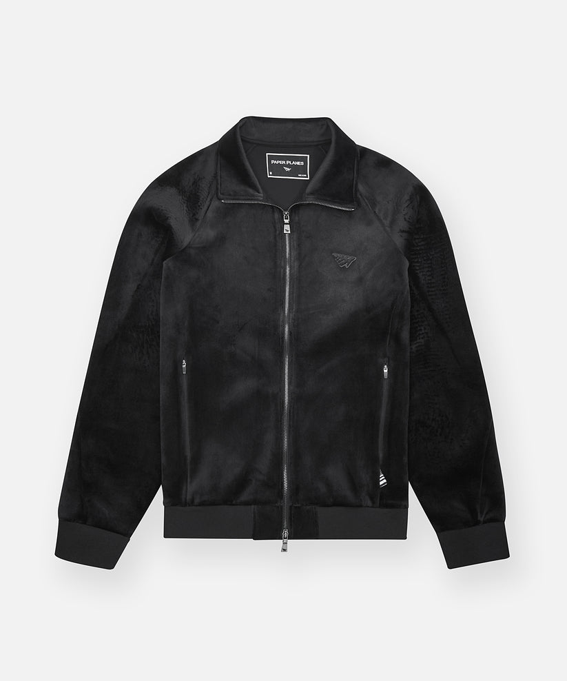 Planes Bonded Velour Zip Track Jacket
