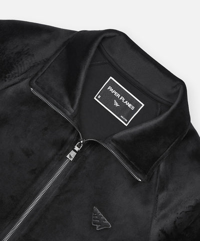 Planes Bonded Velour Zip Track Jacket