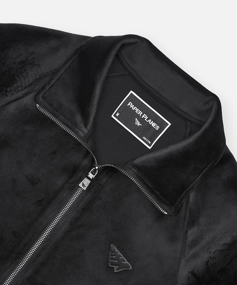 Planes Bonded Velour Zip Track Jacket