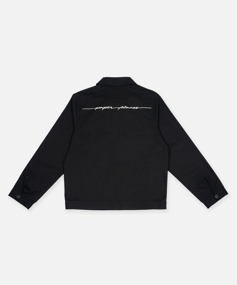 Paper Planes Canvas Script Work Jacket