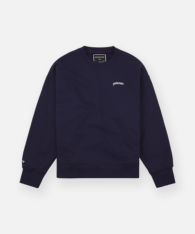Planes Oversized Script Weld Crewneck