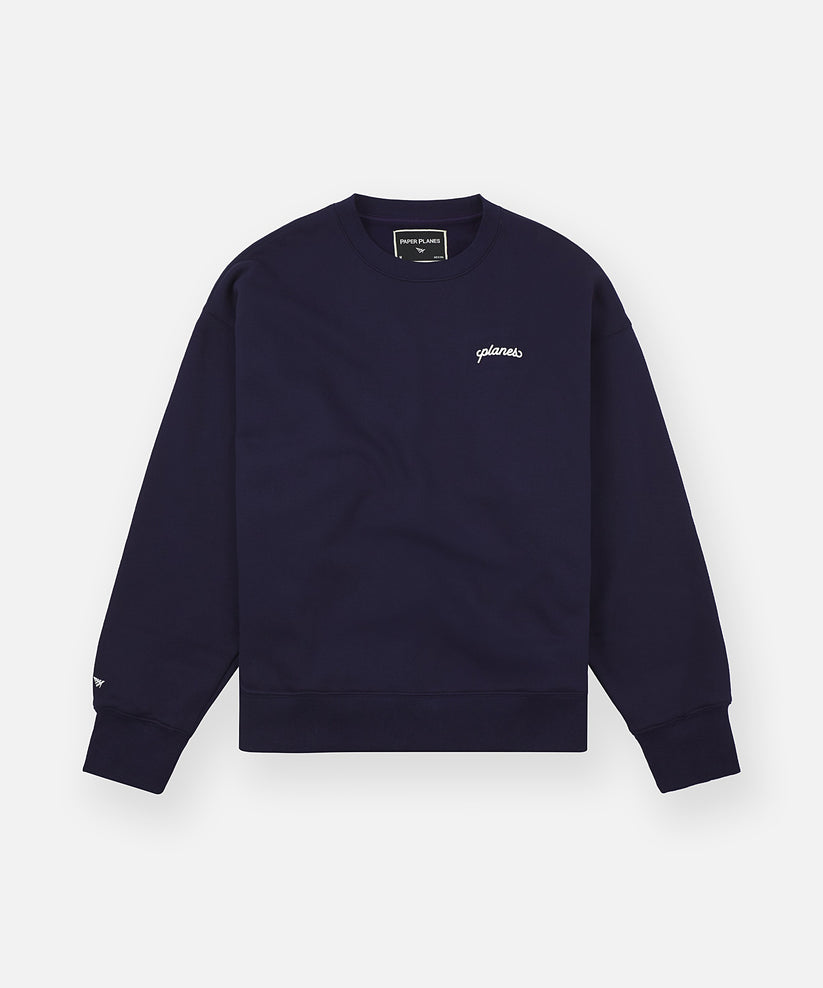 Planes Oversized Script Weld Crewneck