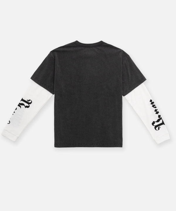 Planes Old English Layered Long Sleeve Tee