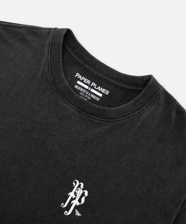 Planes Old English Layered Long Sleeve Tee