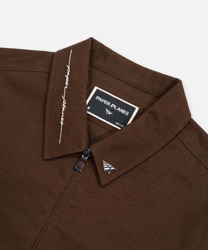 Paper Planes Canvas Script Work Jacket
