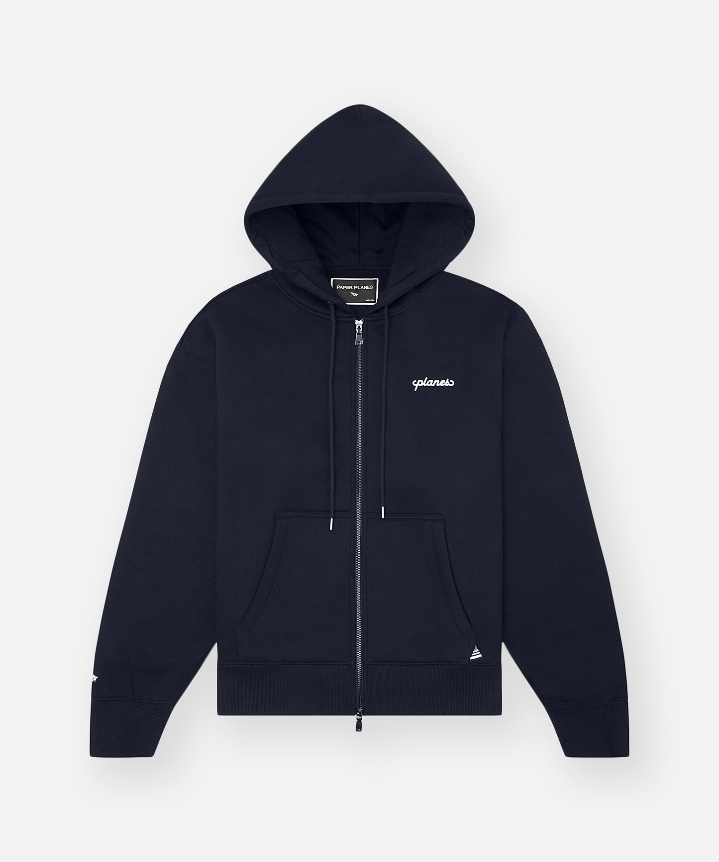Planes Oversized Script Weld Zip Up Hoodie
