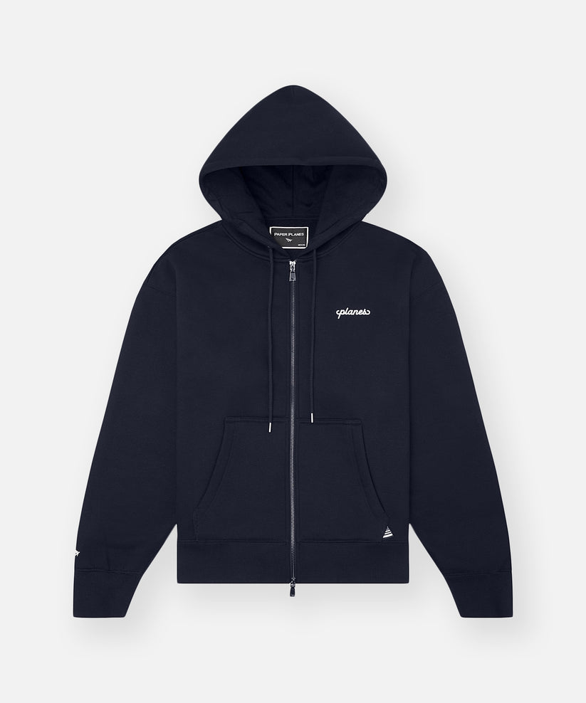 Planes Oversized Script Weld Zip Up Hoodie