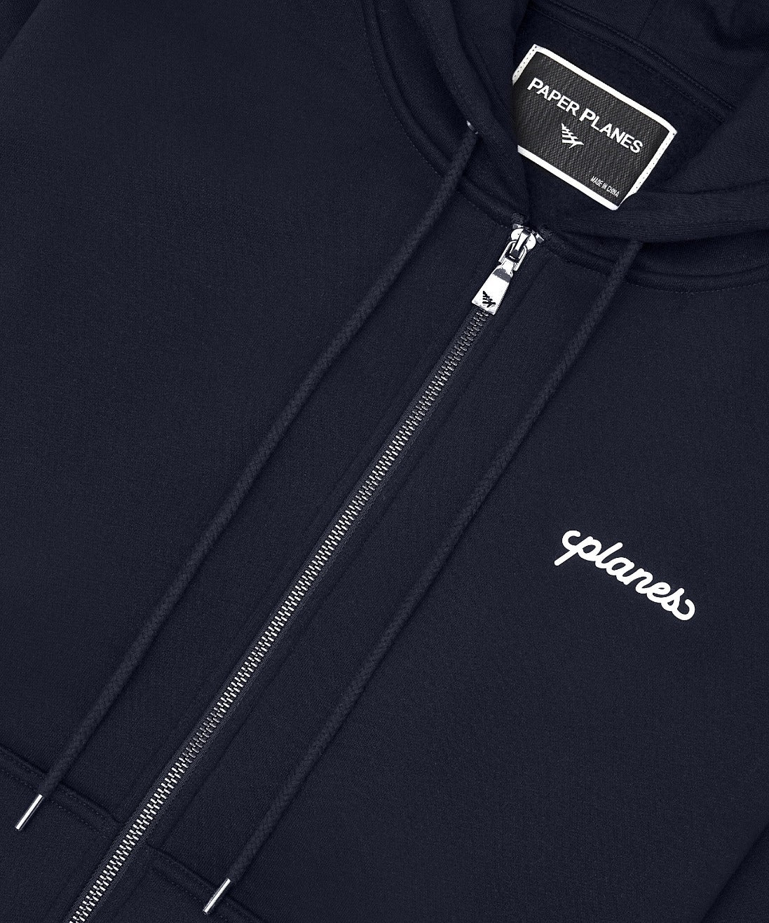 Planes Oversized Script Weld Zip Up Hoodie