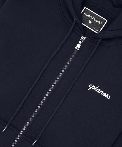 Planes Oversized Script Weld Zip Up Hoodie