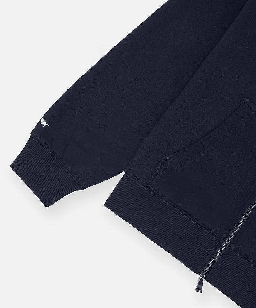 Planes Oversized Script Weld Zip Up Hoodie