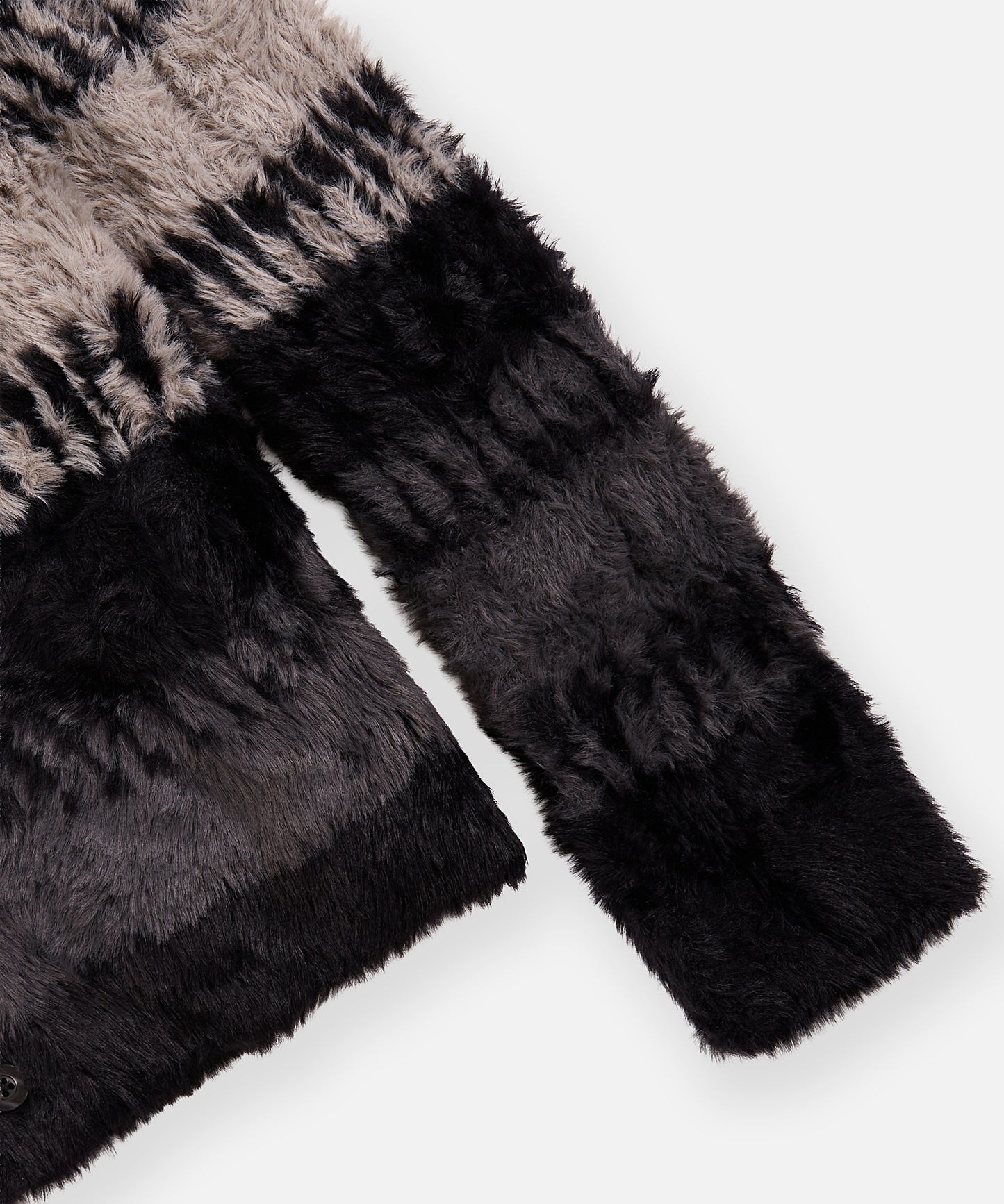 Planes Zig Zag Stitch Fuzzy Cardigan