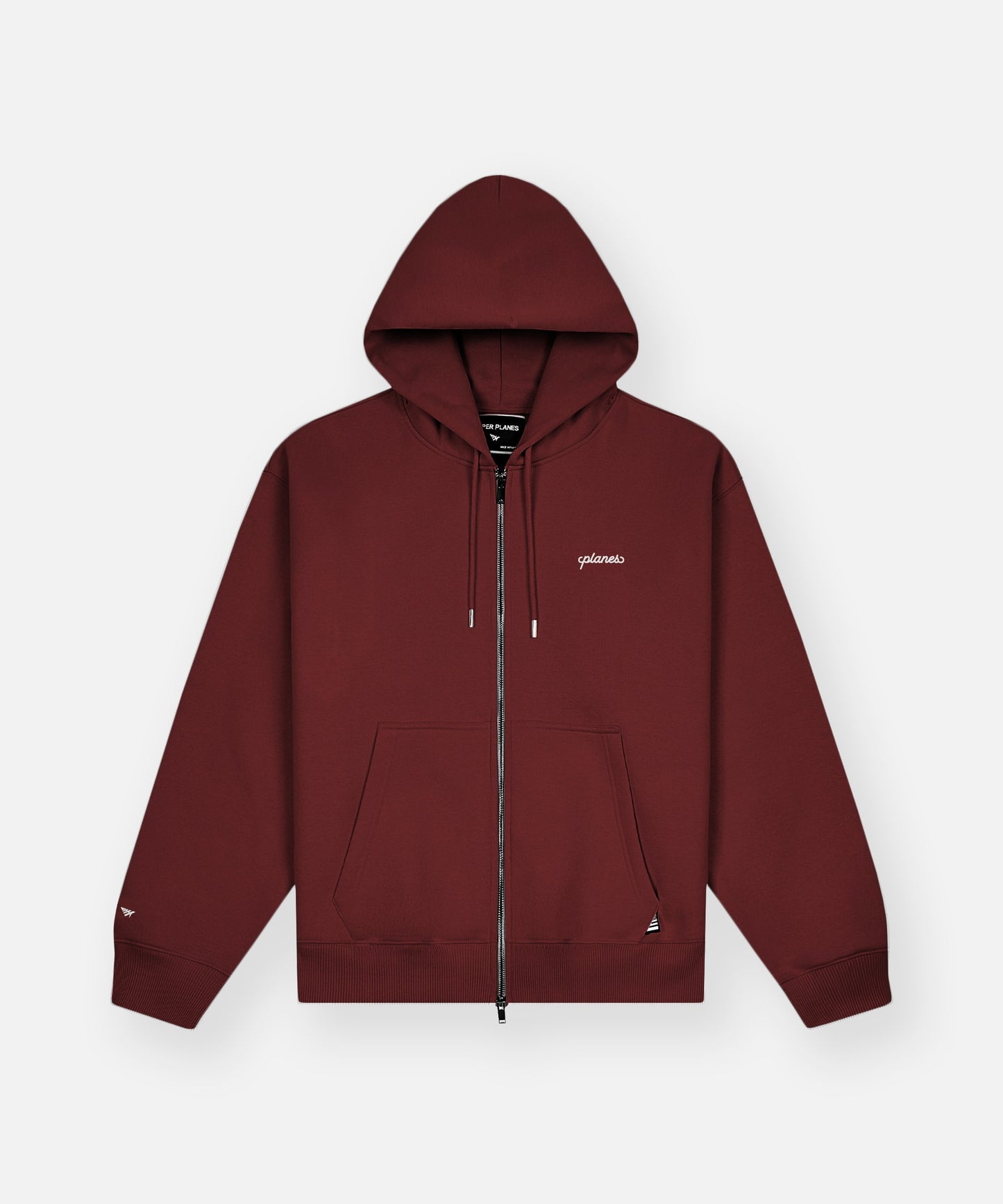 Planes Oversized Script Weld Zip Up Hoodie