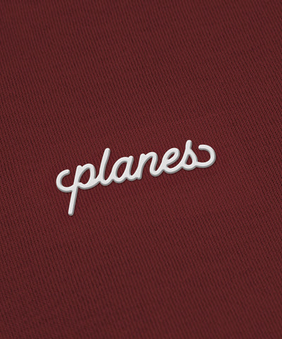 Planes Oversized Script Weld Zip Up Hoodie