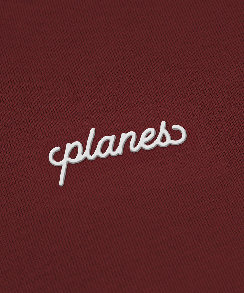Planes Oversized Script Weld Zip Up Hoodie