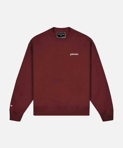 Planes Oversized Script Weld Crewneck