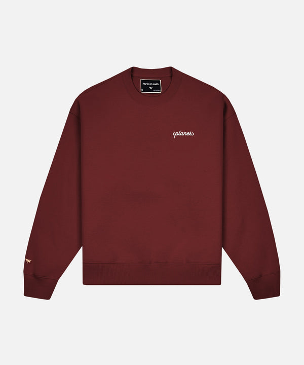 Planes Oversized Script Weld Crewneck