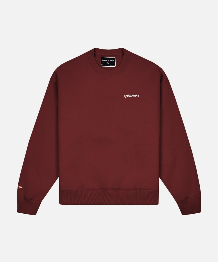 Planes Oversized Script Weld Crewneck