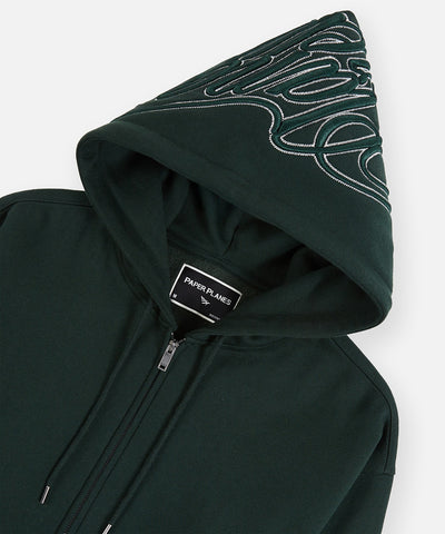 Planes Cursive Zip Hoodie
