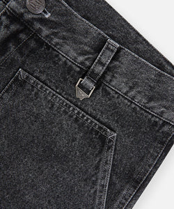 Planes Black Denim Short