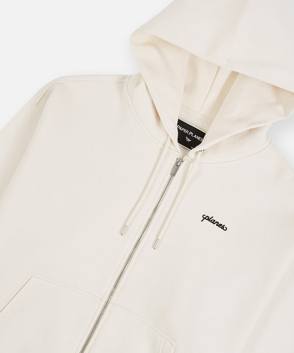 Planes Oversized Script Weld Zip Up Hoodie