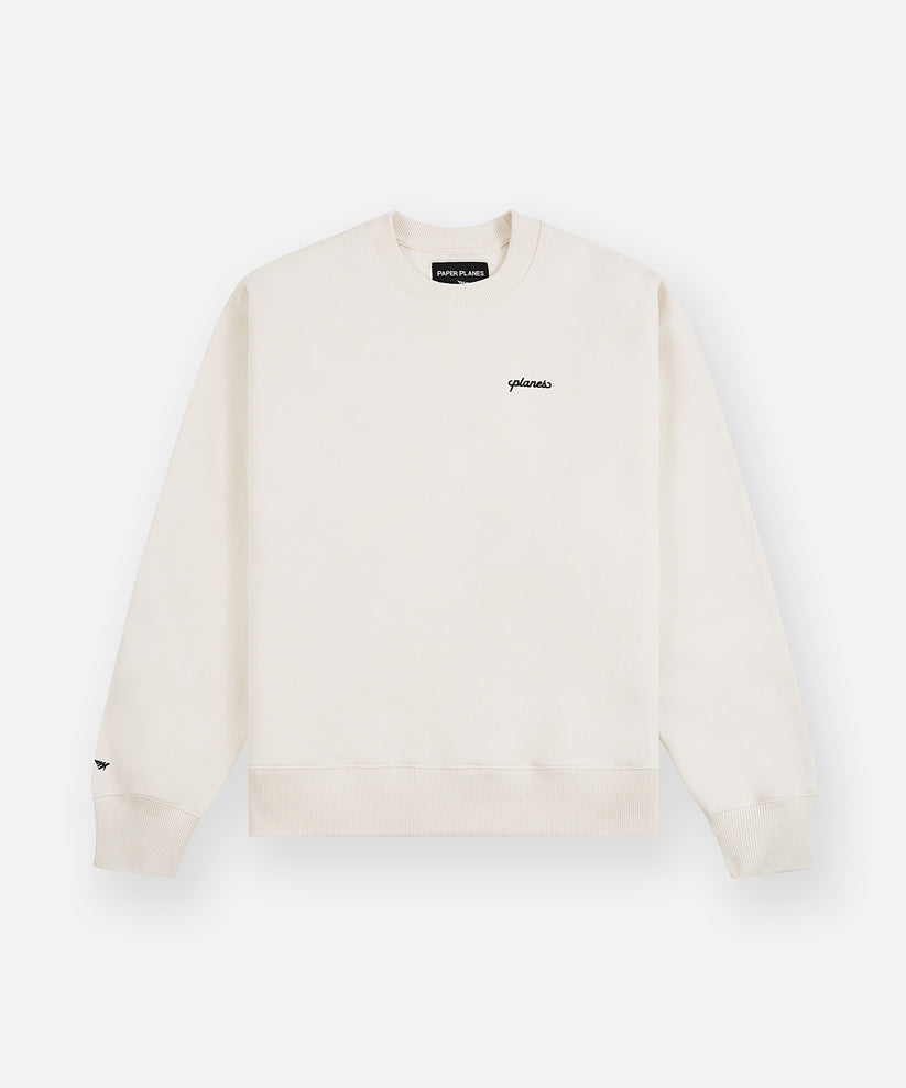 Planes Oversized Script Weld Crewneck