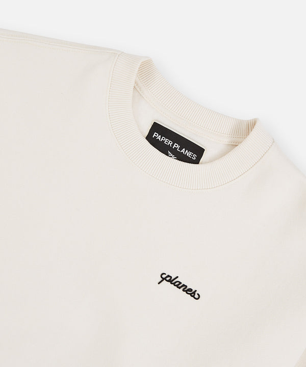 Planes Oversized Script Weld Crewneck