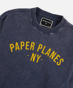 Paper Planes NY Felt Crewneck