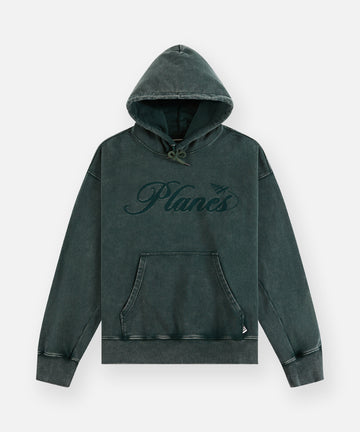 Planes Script Washed Hoodie