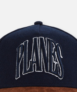 Planes Suede Brim A-Frame Hat