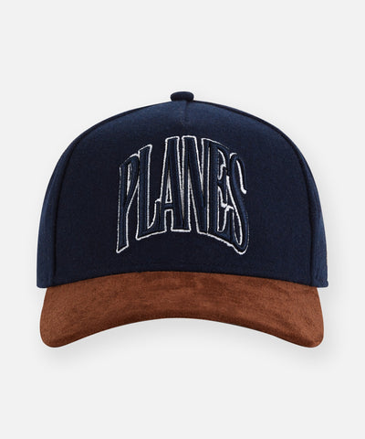 Planes Suede Brim A-Frame Hat