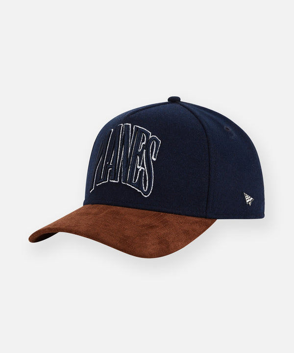 Planes Suede Brim A-Frame Hat