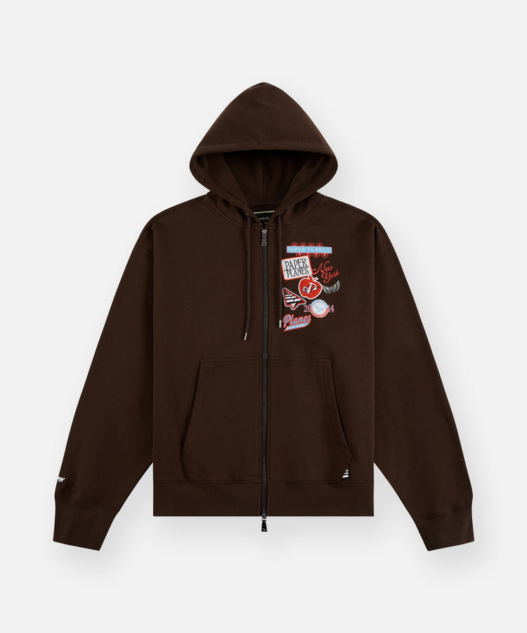 Planes Full Zip Patch Hoodie