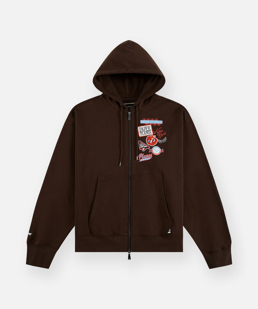 Planes Full Zip Patch Hoodie