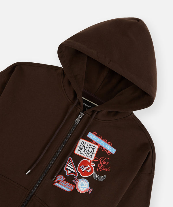 Planes Full Zip Patch Hoodie