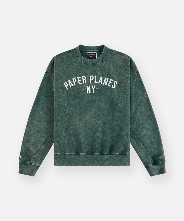 Paper Planes NY Felt Crewneck