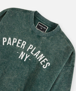 Paper Planes NY Felt Crewneck