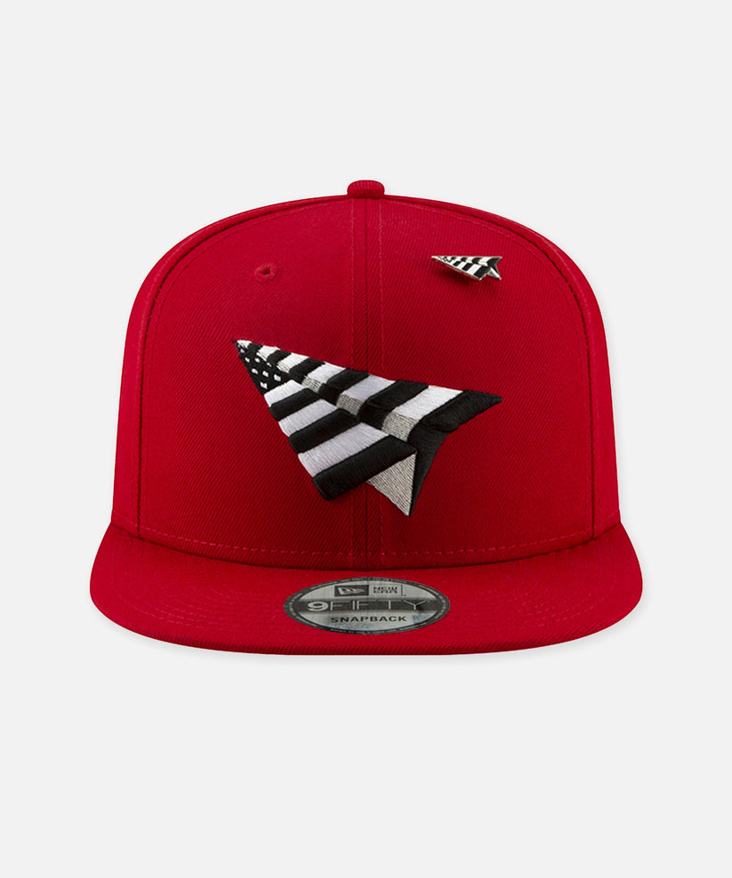 CRIMSON CROWN 9FIFTY SNAPBACK WITH GREY UNDERVISOR