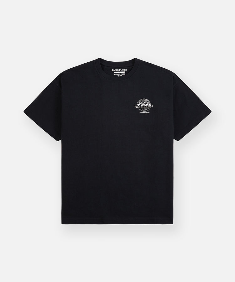 Planes Script Globe Tee