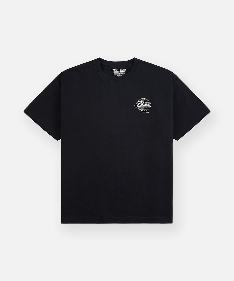 Planes Script Globe Tee