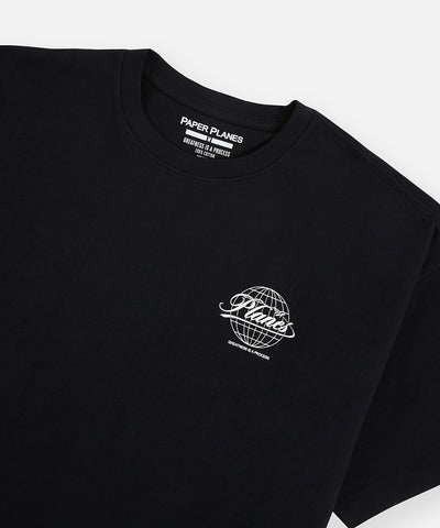 Planes Script Globe Tee