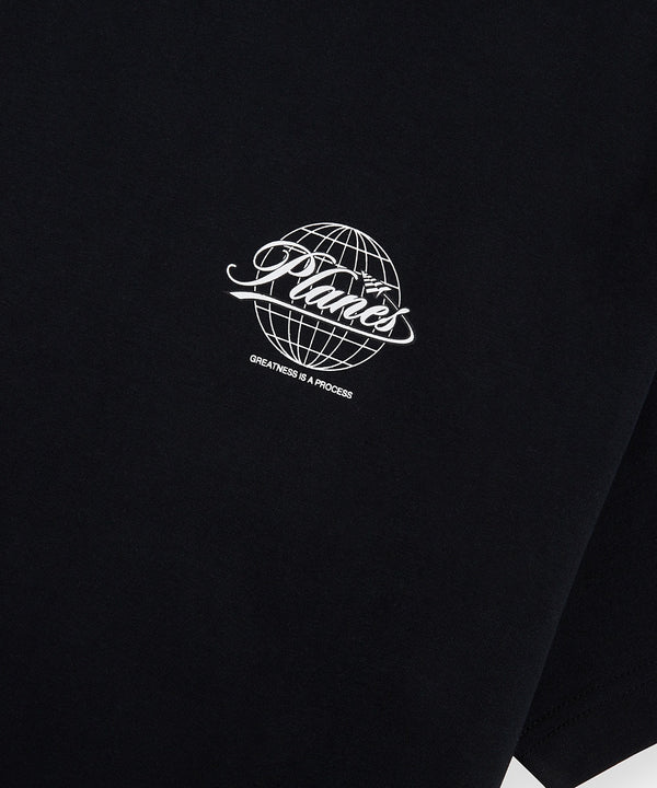 Planes Script Globe Tee