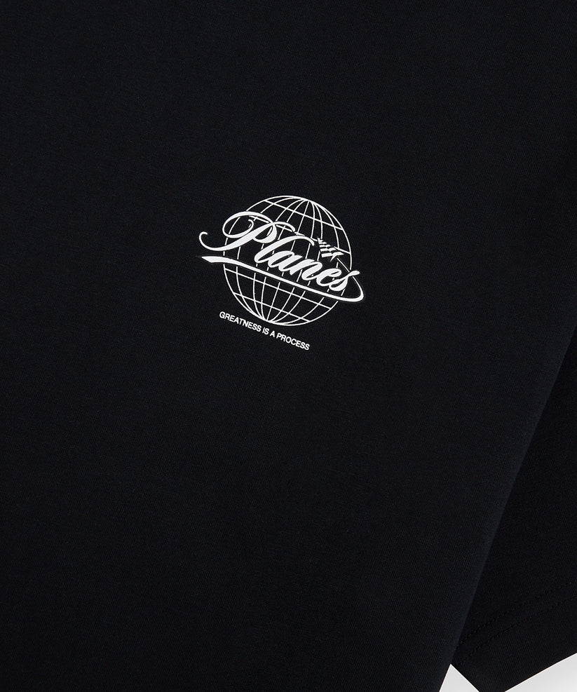 Planes Script Globe Tee
