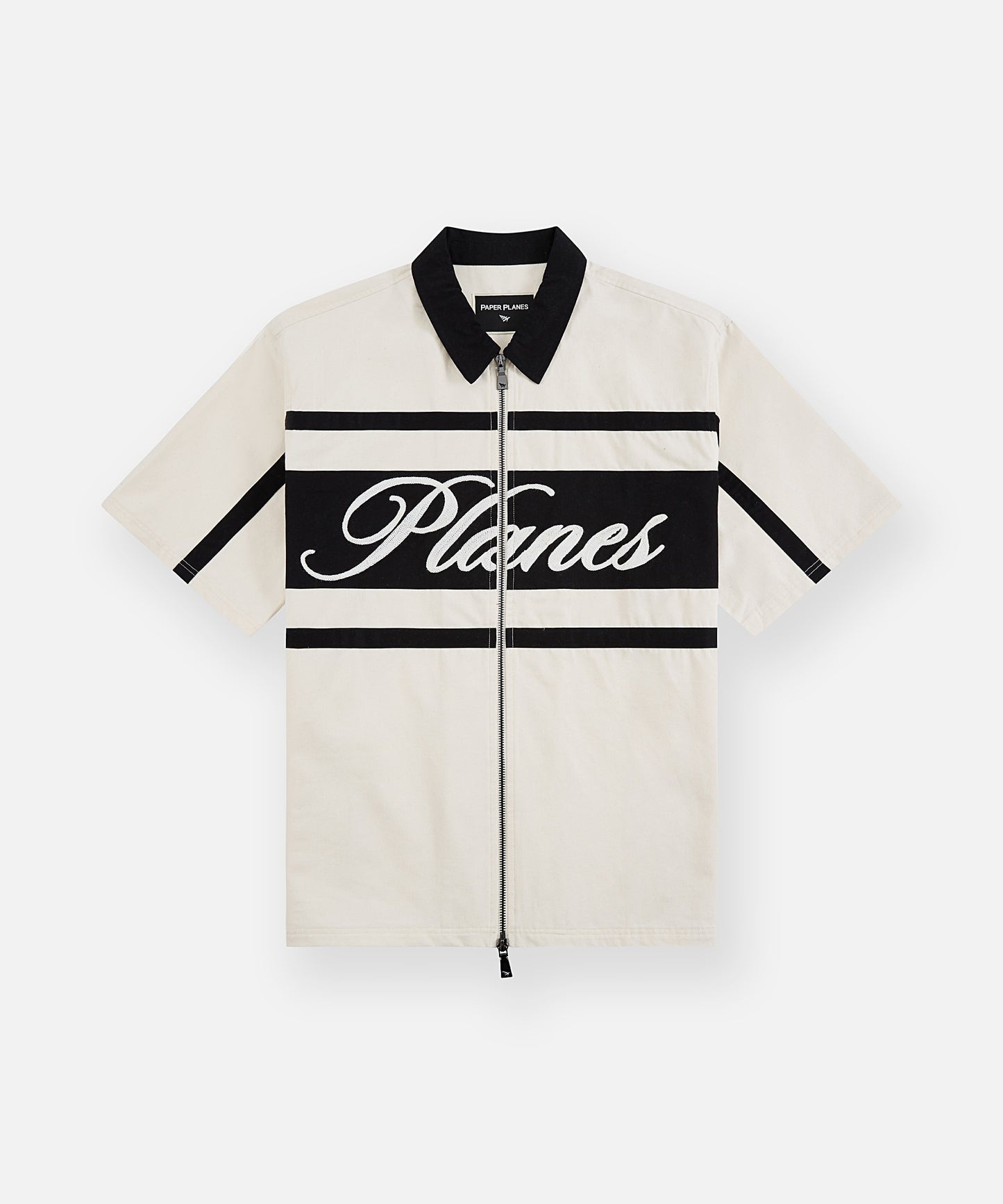 Planes Twill Zip Up Shirt