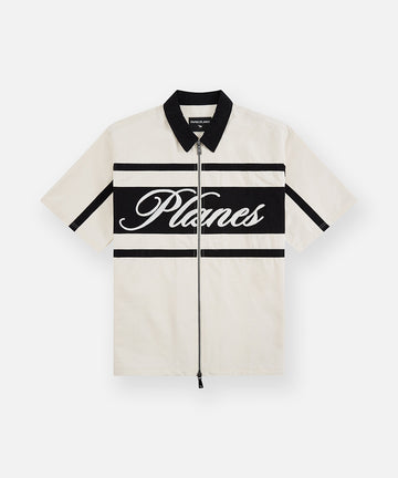 Planes Twill Zip Up Shirt