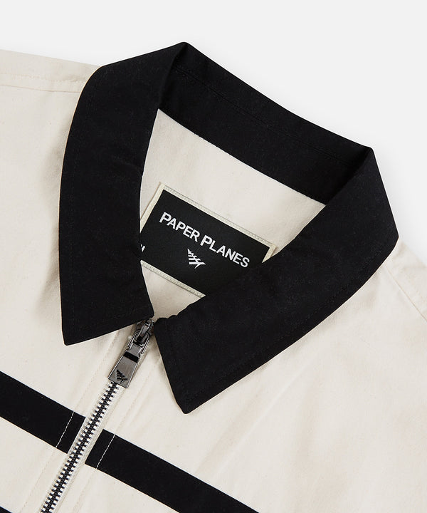 Planes Twill Zip Up Shirt