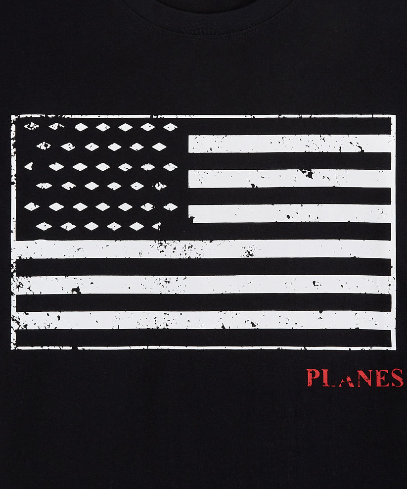 Planes Black Diamond Flag Tee