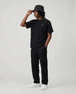 PLanes Double-Faced Stretch Pants With Elastic Waistband